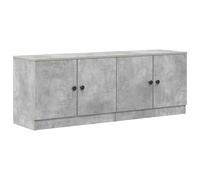 Storage Cabinet for Loft Bed 2pcs Concrete Grey Engineered Wood 66x35x48cm Kids