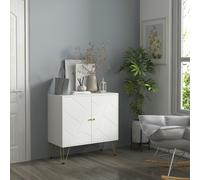 Storage Cabinet Freestanding Adjustable Shelves for Living Room