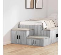 Storage Cabinet Grey Sonoma 108 x 41 x 40 cm Engineered Wood 2 Shelves Durable.