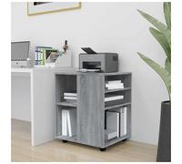 Storage Cabinet Grey Sonoma 60x53x72 cm Engineered Wood Mobile Locking Office XL