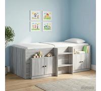 Storage cabinet Grey Sonoma 66x35x48cm Engineered Wood Modular Under Bed Set x2