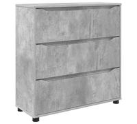 Storage Cabinet Height Adjustable with Drawer Engineered Wood Home vidaXL