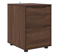 Storage Cabinet Height Adjustable with Drawer Engineered Wood Home vidaXL
