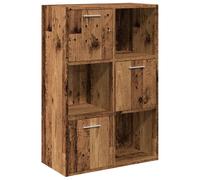 (old wood) vidaXL Storage Cabinet Highboard Cupboard Bookcase Book Shelf Engineered Wood