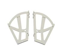 Storage Cabinet Hinges 1 Pair Shoe Cabinet Flip Frame Plastic Two-Layer Turing Rack Replacement Fittings for Shoes Rack, Shelf, Cabinet (White)