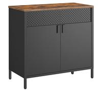 Storage Cabinet Metal Cabinet with Double Doors Magnetic Closure Adjustable