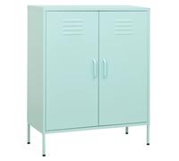 Storage Cabinet Mint Steel 80x35x101.5cm 2 Adjustable Shelves Levellers with Fix