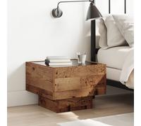 Storage Cabinet Old wood 40 x 40 x 30 cm Engineered wood, Glass Berkfield Home Brown One Size