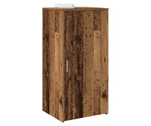 Storage Cabinet Old Wood 50x45x103.5cm Engineered Wood Slim Office Cupboard 1dr