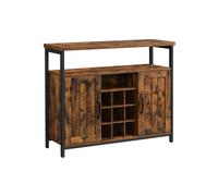 Storage Cabinet Rustic Brown and Black