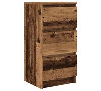 (old wood) vidaXL Sideboard Black Oak 37.5x35x76 cm Engineered Wood storage cabinet