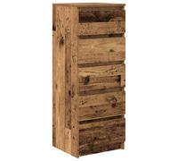 vidaXL Sideboard with Drawers Old Wood 37.5x35x99 cm Engineered Wood, Brown