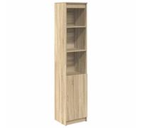 (black, 37.5 cm) vidaXL Highboard Black Oak 37.5x35x180 cm Engineered Wood cabinet side cabinet