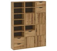 vidaXL Side Cabinets 6 pcs "ODDA" White 40x24x79 cm Solid Wood Pine cabinet
