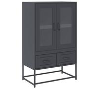 (anthracite) vidaXL Highboard Pink 68x39x111.5 cm Steel sideboard side cabinet