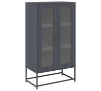 vidaXL Highboard Anthracite 68x39x123 cm Steel