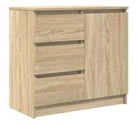 Vidaxl Sideboard With Drawer Sonoma Oak 71X35X65 Cm Engineered Wood