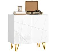Homcom Storage Cabinet, Freestanding Sideboard With Adjustable Shelf, White