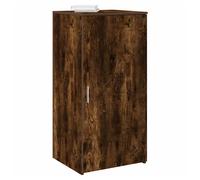 Storage Cabinet Smoked Oak 50x45x103.5cm Engineered Wood 1 Door Compact for Desk