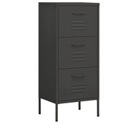 vidaXL Storage Cabinet Anthracite 42.5X35X101.5 Cm Steel, Grey