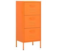 Vidaxl Storage Cabinet Orange 42.5X35X101.5 Cm Steel
