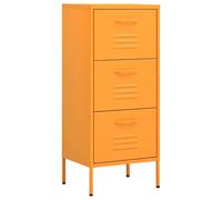 Vidaxl Storage Cabinet Mustard Yellow 42.5X35X101.5 Cm Steel