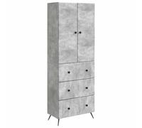Cabinet Set with Drawer with Shelf 2 pcs Engineered Wood Storage Office vidaXL