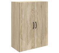 Storage Cabinet Wall-Mounted Sonoma Oak 66 x 34.5 x 90 cm Brown Engineered Wood
