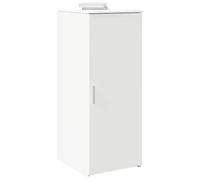 Storage Cabinet White 40x45x103.5cm Engineered Wood Slim Office Cupboard 1-Shelf