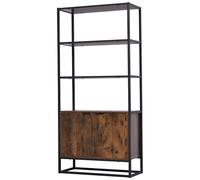 Storage Cabinet with 3 Open Shelves Cupboard Living Room Bedroom Organizer