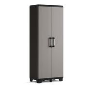 (storage cabinet with shelves) Keter Storage Cabinet Pro Black and Grey Balcony Shelving Unit Storage Shelf