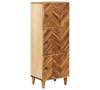 vidaXL Storage Cabinets Brown 40 x 33.5 x 110 cm Solid Mango Wood, Modern Rectan
