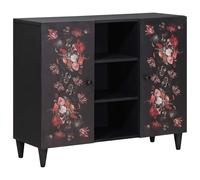 Storage Cabinets Multicolour 90 X 33.5 X 75 Cm Solid Mango Wood