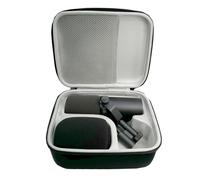 Storage Carrying Case for Shure SM7B Vocal Dynamic Microphone and MV7 / MV7X USB Podcast Microphone, Hard Shell Protective Case Portable Cover Bag Organizer, Black