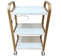 Storage Cart For Variety Applications 3 Tier Movable Carts Kitchen Storage Hand Trucks Rolling Cart Shelf With Wheels Hair Beauty Salon Trolley Bathroom Kitchen(A-45 * 30 * 83Cm)