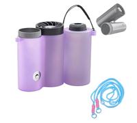 Storage Case Compatible with Shark ChillPill FA022, Detachable 3-Slot Holder with Strap, Portable Organizer for Cooling Fan Accessories, Travel Outdoor Gear (Smoky Purple)