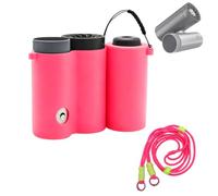 Storage Case Compatible with Shark ChillPill FA022, Detachable 3-Slot Holder with Strap, Portable Organizer for Cooling Fan Accessories, Travel Outdoor Gear (Pink)