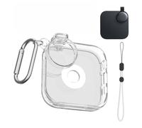 Storage Case For Anker Soundcore Work, Clear Portable Hard Shell Travel Protective Carrying Cover With Hook& Lanyard for Anker Soundcore Work Voice Recorder