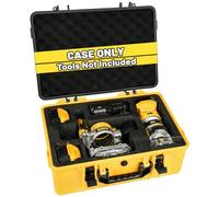 Storage Case for Dewalt Router/Plunge Base Kit - Tool Bag for 20V Max XR Cordless Woodworking Router Tool, Waterproof & Shockproof Box for Dewalt 20v Router Brushless DCW600B/ Plunge Base DNP612