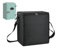 Storage Case for Freezer, 11.02x7.87x12.8 Inches Nylon Zipper Storage Organizer, Black Makeup Case, Portable Freezers Protector with Shoulder Strap for Home