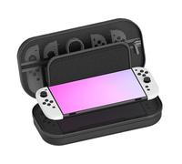 Storage Case for Game Consoles - Portable Carry Case, Protection for Handheld Devices | Black, Waterproof PU Shell, Shockproof Construction, Tailored Interior, Travel Safe Organiser
