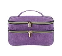 Storage Case - Organizer Box, Large Capacity Craft Bag | Waterproof Fabric Kit Bag, Organizer Supplies, Zipper Carry Case for, Purple., Se référer au descriptif, Refer to description