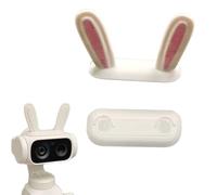 Storage Case with Cute Rabbit Ears Decoration for Insta360 Luna Ultra,Bunny Ears 3D Printed with Anti Loss Hard Shell Case