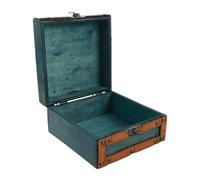 Storage Chest and Lotus Pattern with Combination Lock Wooden Vintage
