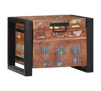 Storage Chest Brown Solid Mango Wood 40x30x30cm Industrial Bedroom Trunk Vintage