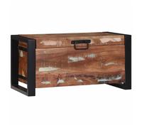 Storage Chest Brown Solid Mango Wood 60x30x30cm Industrial Bedroom Large Rustic