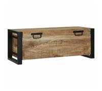 Storage Chest Brown Solid Mango Wood 80x30x30 cm Industrial Bedroom Rustic Trunk
