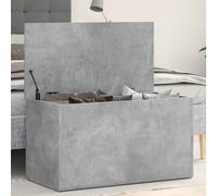 Storage Chest Concrete Grey Engineered Wood 84x42x46 cm Modern Minimalist Bench
