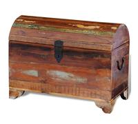 Storage Chest Reclaimed Multi-Colour Solid Wood 60x30x45cm Handmade Vintage Box