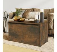 Storage Chest Smoked Oak Engineered Wood 84x42x46 cm Coffee Table Large